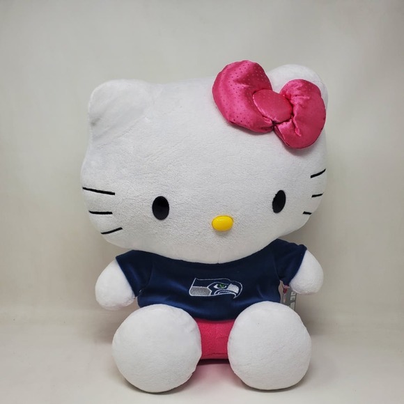 NIB NFL Seattle Seahawks 14in Hello Kitty Plush - Picture 1 of 4
